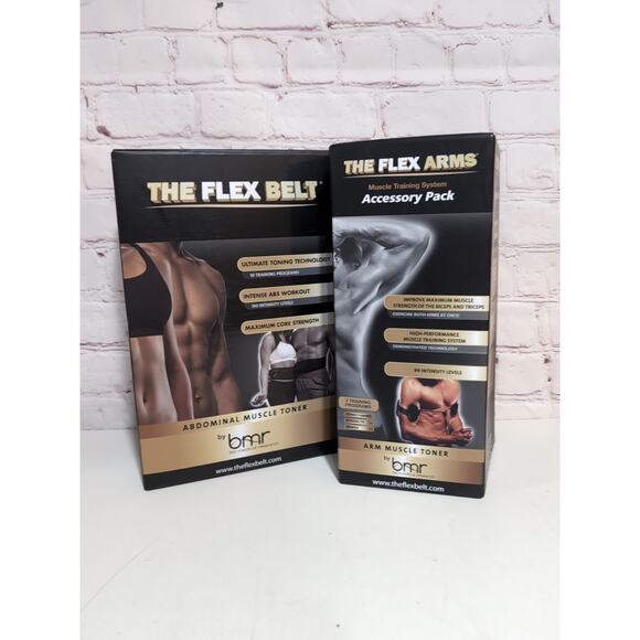The Flex Belt BMR Abdominal Exercise Ab Toner/Conditioner AND The Flex Arms New - Picture 1 of 11